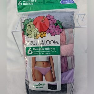 Fruit of the Loom- Heather Bikinis Underwear 6 Pack